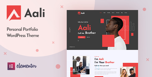 Aali Personal Portfolio WordPress Theme