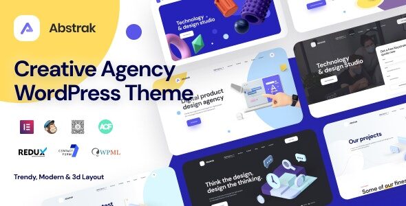 Abstrak Agency & Portfolio WordPress Theme