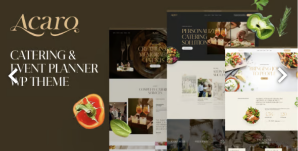 Acaro Catering & Event Planner WordPress Theme