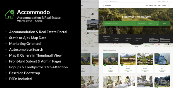 Accommodo Accommodation Travel WordPress Theme