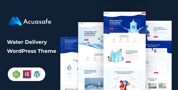 Acuasafe Water Delivery WordPress Theme