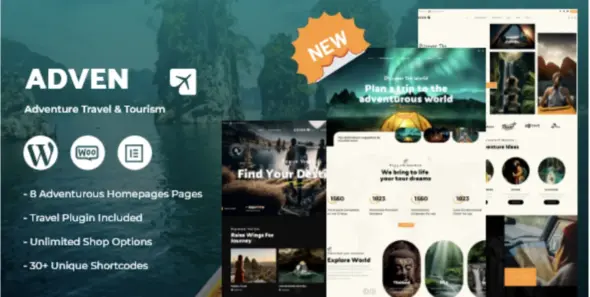 Advenx Adventure Travel & Tourism WordPress Theme