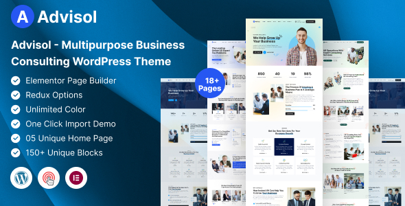 Advisol - Multipurpose Business Consulting WordPress Theme