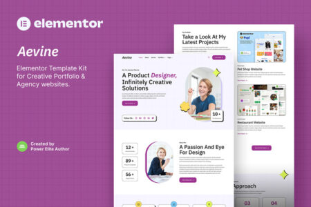 Aevine WordPress Template Kit for Elementor