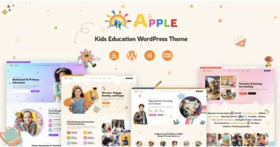 Afor Apple Kids Education WordPress Theme