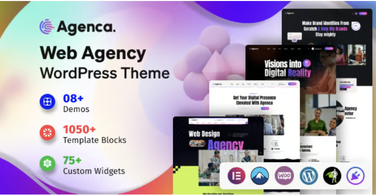 Agenca - Web Design Agency WordPress Theme 1 Agenca Web Design Agency WordPress Theme