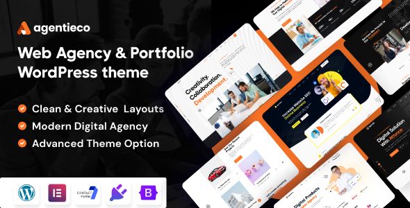 Agentieco – Creative Agency Portfolio WordPress Theme