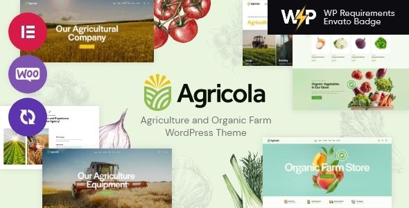 Agricola Agriculture & Organic Farm WordPress Theme