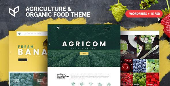 Agricom Organic Food & Agriculture WordPress Theme