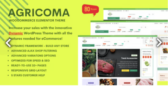 Agricoma Organic Food Grocery Store WooCommerce Theme