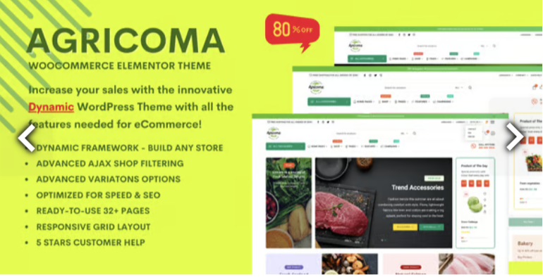 Agricoma - Organic Food Grocery Store WooCommerce Theme 1 Agricoma Organic Food Grocery Store WooCommerce Theme