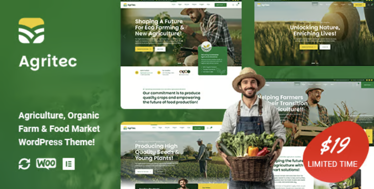 Agritec - Agriculture & Organic Farm WordPress Theme 1 Agritec Agriculture & Organic Farm WordPress Theme