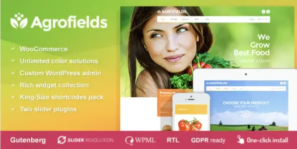 Agrofields Food Shop & Grocery Market WP Theme