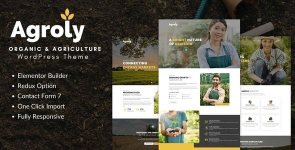 Agroly Organic & Agriculture Food WordPress Theme