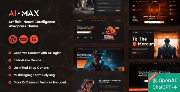 AI MAX – Artificial Neural Network AI WordPress Theme 1 AI MAX Artificial Neural Network WordPress Theme