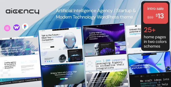 Aigency | AI Agency & Technology Startup WordPress Theme 1 Aigency WordPress Theme