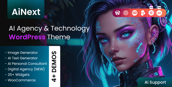 AiNext - AI Agency & Startup WordPress Theme 1 Ai Next WordPress Theme