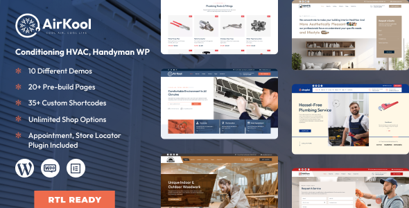 Air Kool Conditioning HVAC Handyman WordPress