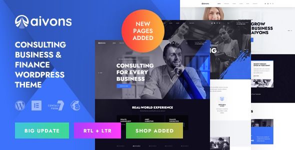 Aivons – Business Consulting WordPress Theme 1 Aivons Business Consulting WordPress Theme