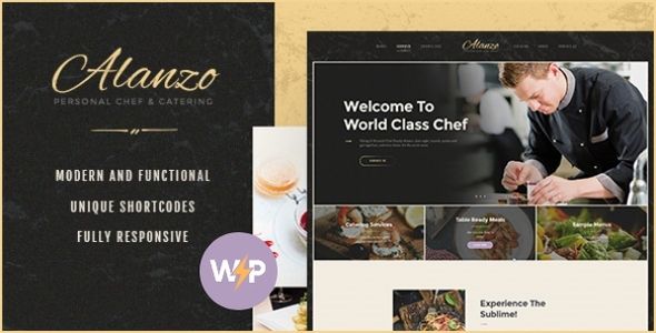 Alanzo - Chef & Event Catering WordPress Theme 1 Alanzo - Chef & Event Catering WordPress Theme