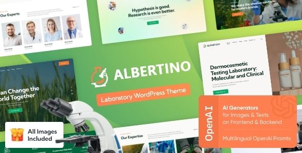 Albertino - Chemical Laboratory & Research Center WordPress Theme 1 Albertino - Chemical Laboratory & Research Center WordPress Theme