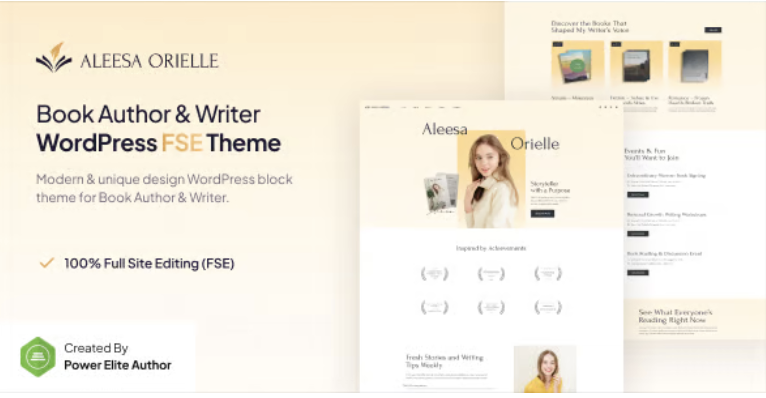 Aleesa – Book Author & Writer Gutenverse FSE WordPress Theme 1 Aleesa – Book Author & Writer Gutenverse FSE WordPress Theme
