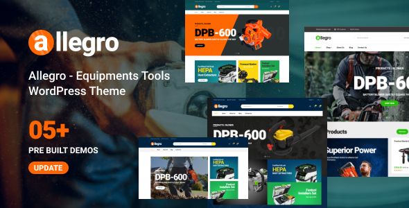 Allegro – Equipment Shop WordPress Theme