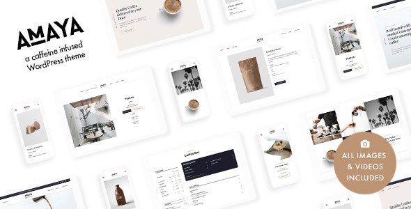 Amaya - Coffee Shop & Cafe WordPress Theme 1 Amaya Coffee Shop & Cafe WordPress Theme