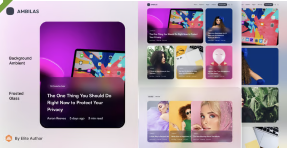 Ambilas - Ambient Blog & Magazine WordPress Theme
