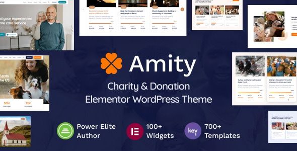 Amity – Charity & Donation Elementor WordPress Theme 1 Amity – Charity & Donation Elementor WordPress Theme
