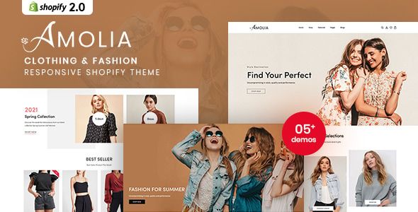 Amolia Clothing & Fashion Responsive Shopify Theme