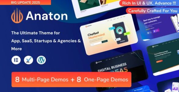 Anaton WordPress Landing Page Theme