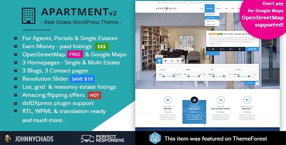 Apartment WP – Real Estate Responsive WordPress Theme 1 Apartment WP – Real Estate Responsive WordPress Theme