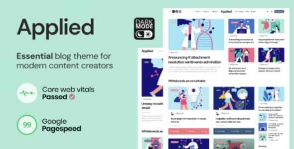 Applied Essential Blog theme for modern content creators
