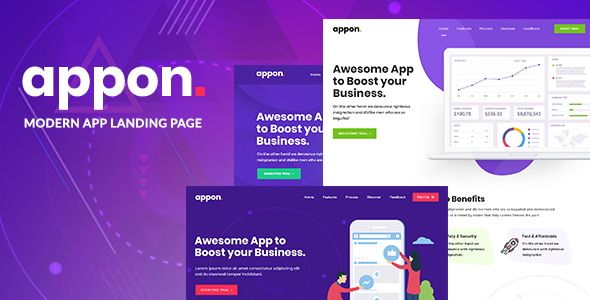 Appon - App & SaaS Software Theme 1 Appon - App & Saa S Software Theme