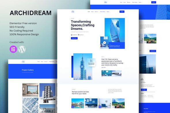 Archidream Architecture Elementor Template Kit