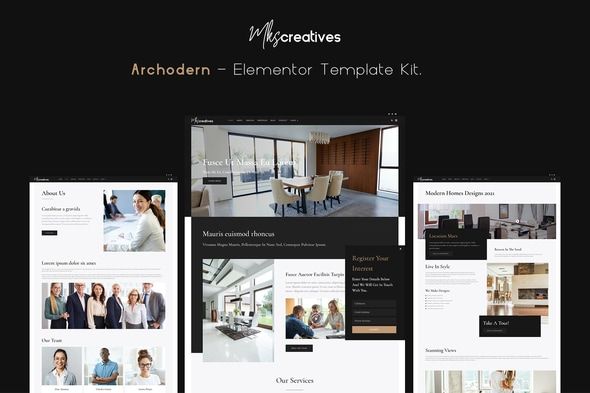 Archodern Interior & Architecture Elementor Template Kit