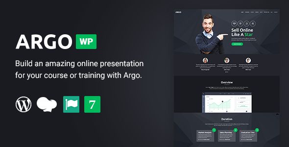Argo – Training Course WordPress Landing Page Theme 1 Argo – Training Course WordPress Landing Page Theme