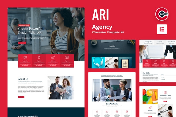 ARI Agency Elementor Template Kit