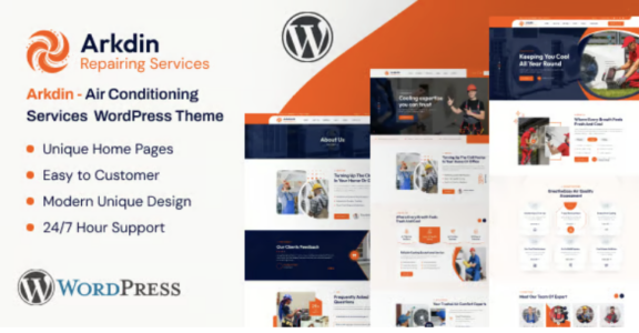 Arkdin - Air Conditioning Services WordPress Theme