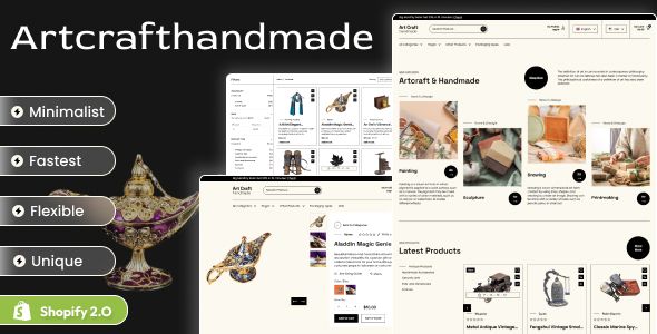 Art Craft Handmade – Shopify 2.0 Art Store Theme 1 Art Craft Handmade Shopify 2.0 theme