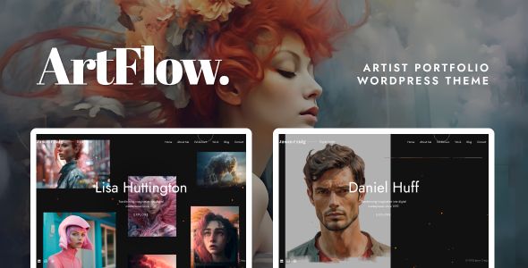 ArtFlow – Artist/ Painter Portfolio 1 Art Flow Artist Portfolio WordPress Theme
