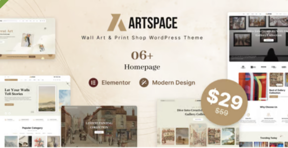 Art Space Wall Art & Print Shop WordPress Theme