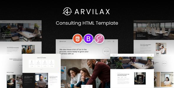Arvilax - Business Consulting HTML Template 1 Arvilax Consulting HTML Template