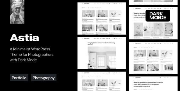 Astia – Minimal Portfolio WordPress Theme for Photographers 1 Astia – Minimal Portfolio WordPress Theme