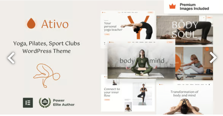 Ativo - Yoga Sports Club WordPress Theme 1 Ativo Yoga Sports Club WordPress Theme