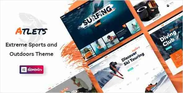 Atlets - Extreme and Outdoors WordPress Theme 1 Atlets Extreme and Outdoors WordPress Theme
