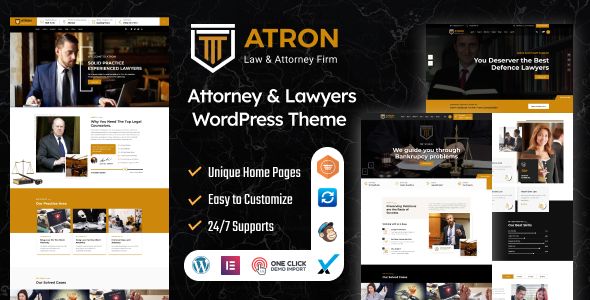ATRON | Attorney Lawyers WordPress Theme 1 ATRON Law & Attorney Firm WordPress Theme