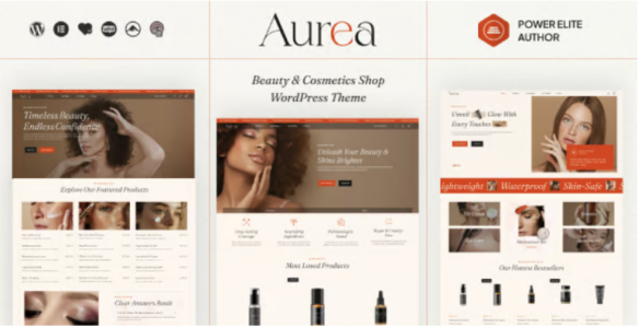 Aurea - Beauty Cosmetic WordPress Theme