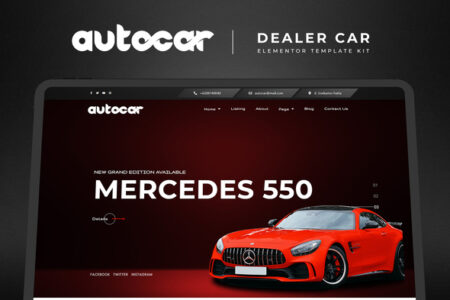 Autocar Dealer Car Elementor Template Kit